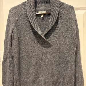 Bass Heather Gray Cowl Neck Sweater, size Large